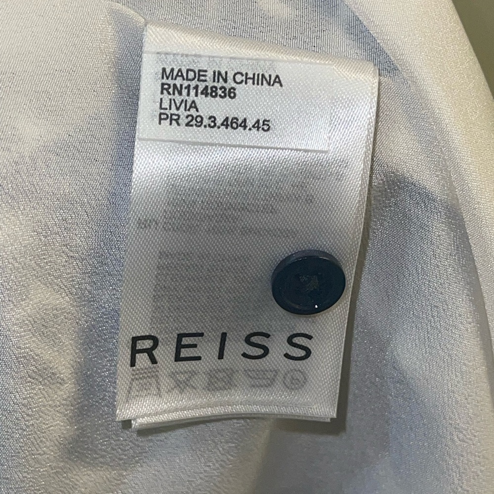 NWT Reiss Blue and White Midi Dress - Picture 5 of 11